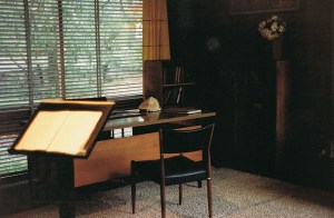 Inside the office when I visited.