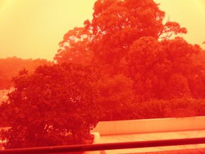 Red dust in Sydney's inner west